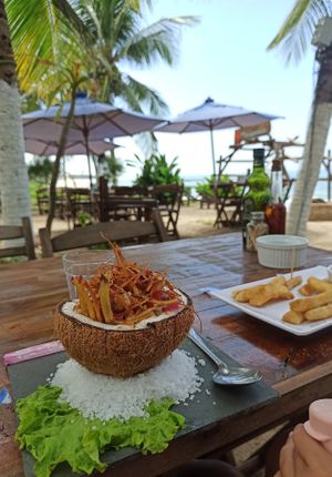 Ceviche de palmito at Mirapraia in Tamandare