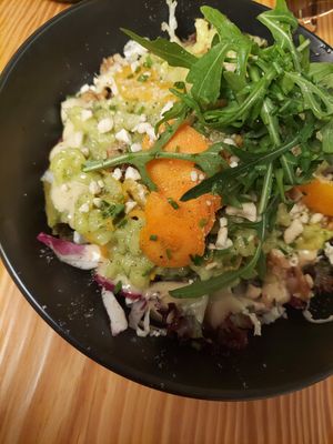 Walnut spaetzle at Julis Spätzlerei in Passau