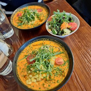 Curry spätzle at Julis Spätzlerei in Passau