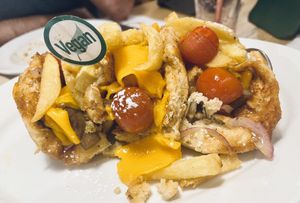 Vegan pancake tacos   at La Desayunería in Madrid