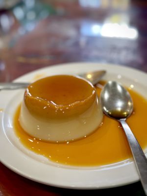 Vegan Flan  at Mama's International Tamales in Los Angeles