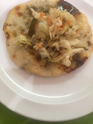 Pupusas at Mama's International Tamales in Los Angeles