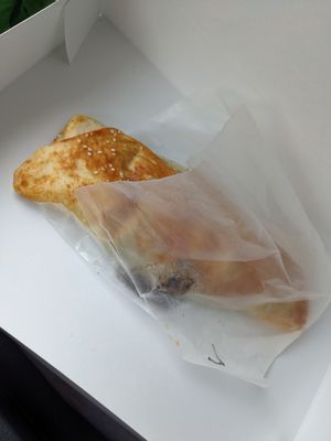 Vegan Bean and Cheese Filled Pretzel at Golden Harvest Bakery & Cafe in Rochester