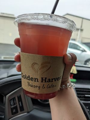Raspberry Mint Lemonade at Golden Harvest Bakery & Cafe in Rochester