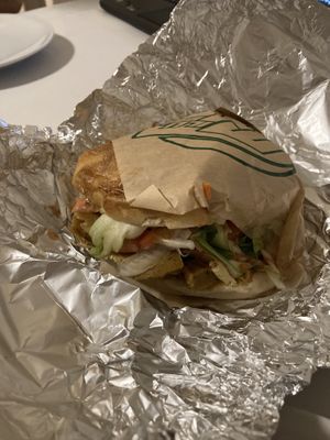 Vegan sandwich  at Green Bistro in Erfurt