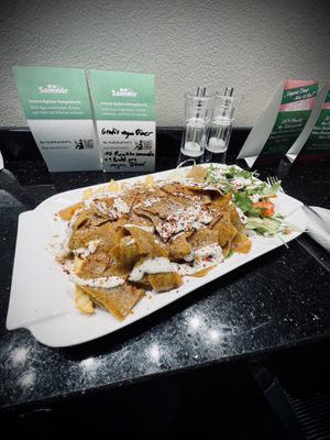 Dönerteller Vegan mit Pommes  at Green Bistro in Erfurt