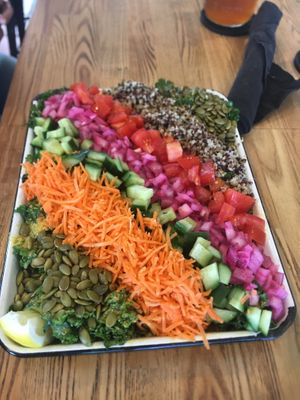 Biggest salad I’ve seen here on Kauai.   at Fish Bar in Kapaa