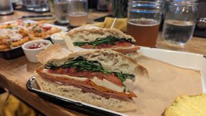 Vegan Italian sandwich at Fish Bar in Kapaa