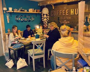 Seating at The Coffee Hut in Helston