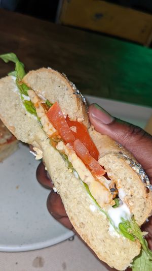 Bagel at Copper Branch in Lisbon