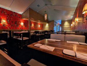 A relatively small space, hence reservations recommended. at Uchi in Austin