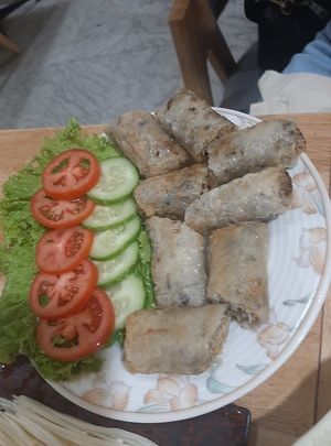 lentil spring rollssssssss at Bếp Loving in Hanoi