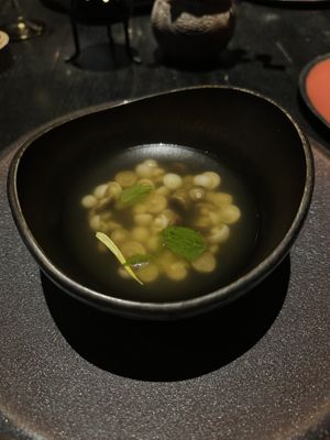 Tom yum inspired soup. Part of set menu “Vietnam” (950k VND)  at Cổ Đàm Chay in Hanoi