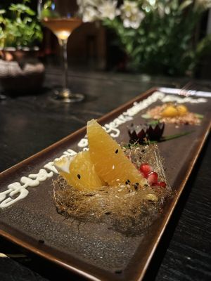 Assorted fruits. Part of set menu “Vietnam” (950k VND)  at Cổ Đàm Chay in Hanoi