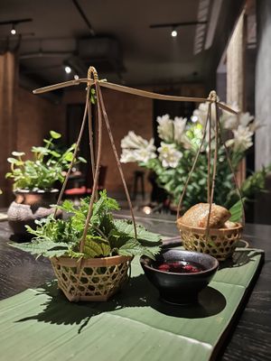 Fried spring rolls. Part of set menu “Vietnam” (950k VND)  at Cổ Đàm Chay in Hanoi