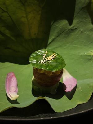 Curry lychee. Part of set menu “Vietnam” (950k VND)  at Cổ Đàm Chay in Hanoi