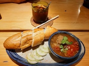 char siu  at Bánh mí Vegan Vietnam in Hanoi