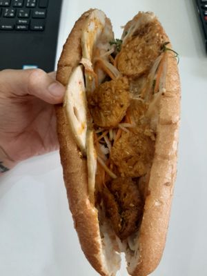 flavorful mixed at Bánh mí Vegan Vietnam in Hanoi