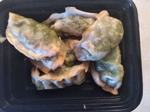Dumplings!! at Eat Greenz in Mt Holly