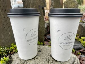   at greenhouse coffee + plants in Corvallis