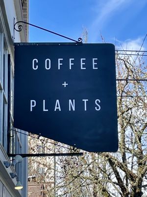 Front   at greenhouse coffee + plants in Corvallis