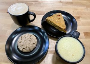 Secret Garden cookie, scone, and coffee specials    at greenhouse coffee + plants in Corvallis