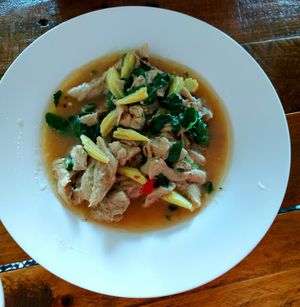 Vegan chicken at Universal Vegan in Hua Hin