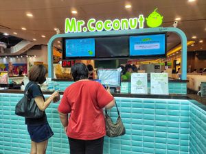 Cashier counter at Mr Coconut - Jurong Point 1 in West Singapore