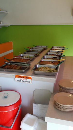 Economic rice at Yuen Yuen Vegetarian in Kulim