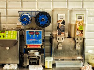 Soya milk at Mr Bean - Jurong Point 2 in West Singapore
