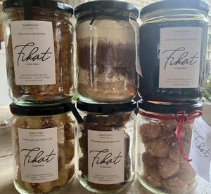 Assortment of fikat treats  at Fikat in Utrecht