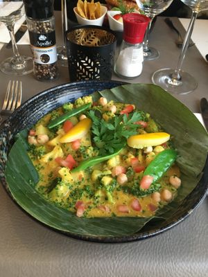 Oosterse curry at 't Paardenhof in Bouwel