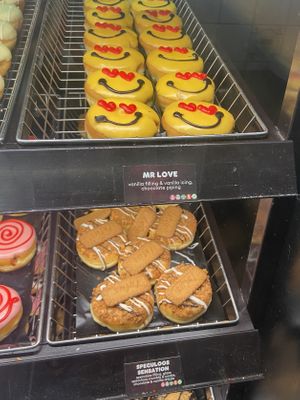 two of the vegan flavors!  at Dunkin' - Stationsplein in Amsterdam