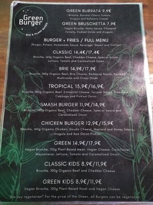  at Green Burger in Lisbon