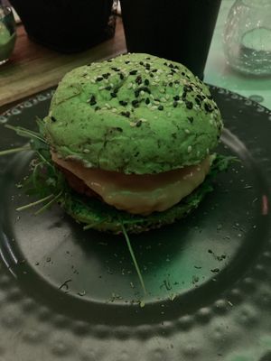 Chef burger at Green Burger in Lisbon