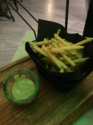 Fries at Green Burger in Lisbon