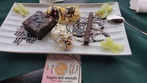 Brownie at Tapas del Mundo in Mojacar