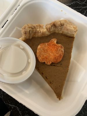 Pumpkin pie! at The Cheeze Factory Restaurant in Baraboo