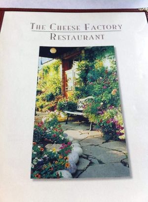 Menu at The Cheeze Factory Restaurant in Baraboo