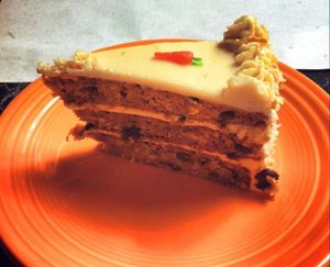 Carrot Cake at The Cheeze Factory Restaurant in Baraboo