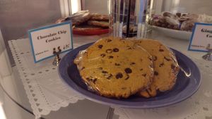 Bakery case at The Cheeze Factory Restaurant in Baraboo