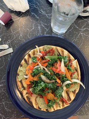 Veggie flatbread  at The Cheeze Factory Restaurant in Baraboo
