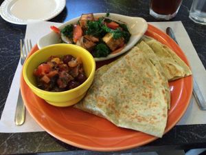 southwestern plate at The Cheeze Factory Restaurant in Baraboo