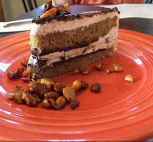 caramel crunch cake  at The Cheeze Factory Restaurant in Baraboo