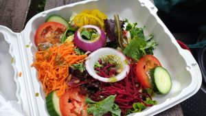 The Salad - didn't have much choices, but do we need more if this one is perfect? at The Cheeze Factory Restaurant in Baraboo