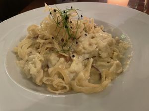 Käsespätzle  at Kleehof in der Gaertnerstadt in Bamberg