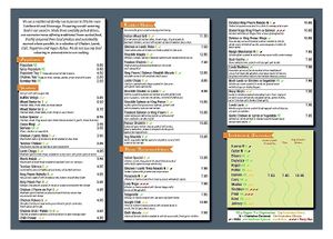 Menu  at Indian Hitchin  in Hitchin