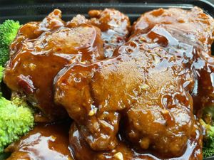 Vegan General Tso Chicken  at Xing Long in North Stonington