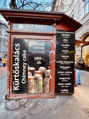 Kiosk  at Fitzkey Chimney Cake - Food Stand in Budapest
