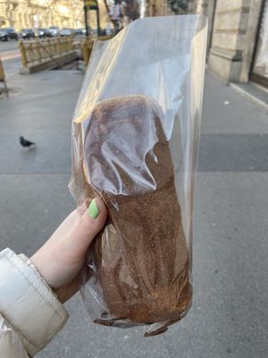 Chocolate chimney cake - delicious !   at Fitzkey Chimney Cake - Food Stand in Budapest